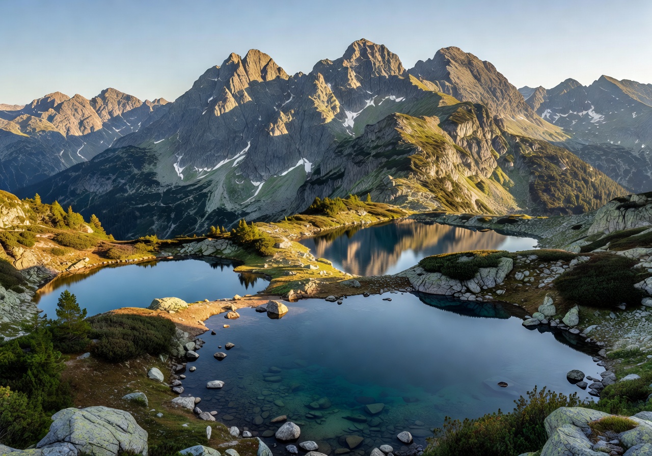 Stunning peaks and pristine lakes of the Tatra Mountains in Poland
